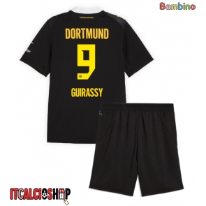 Borussia Dortmund Serhou Guirassy #9 Seconda Maglia Bambino 2026-27 Manica Corta (+ Pantaloni corti)